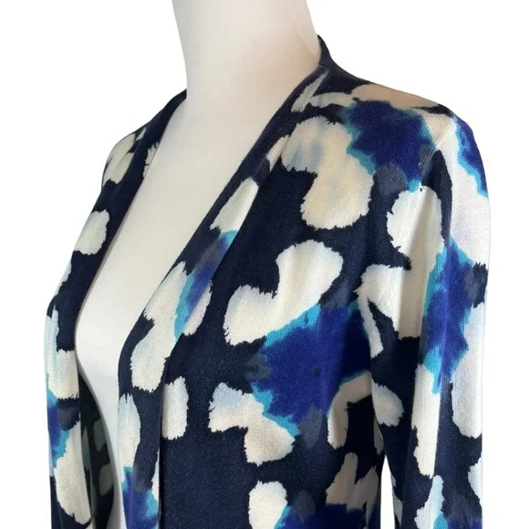 Tabitha Blue Patterned Cardigan Size S - Picture 4 of 5